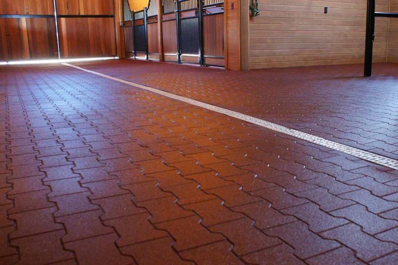 rubber flooring in living room